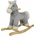 Chipolino Плюшено конче-люлка Chipolino - Сиво (RHOR02401GREY)