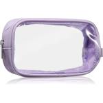 Notino Travel Collection Small Clear Organizer прозрачна козметична чантичка транспарентен S Purple 20x10x5 cm