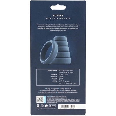 Boners 6-Piece Cock Ring Set