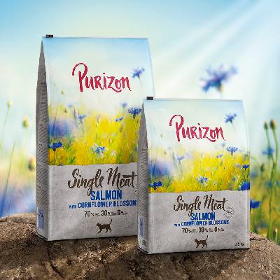 Purizon Single Meat losos s kvetmi nevädze 0,4 kg