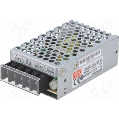 MEAN WELL SD-15A-12 Měnič: DC/DC; 15W; Uvst: 9,2÷18VDC; Uvýst: 12VDC; Ivýst: 1,25A; SD