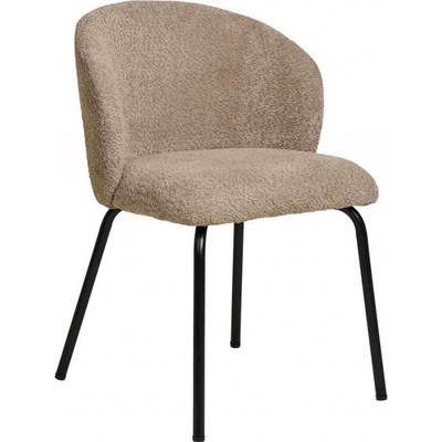 House Nordic SAFIRA bežové bouclé kovová podnož