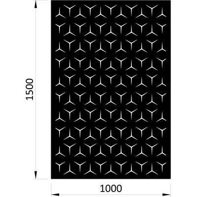 Plech vzor 9131, 1000 x 1500 x 2 mm, bez úpravy
