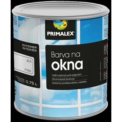 Primalex farba na okná Biela lesklá,0,75L