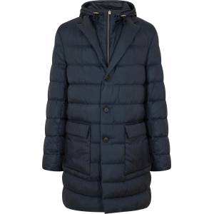 Boss Яке Boss Men's Hyde-Pad-Hood Padded Hooded Medium Puffer Jacket - Dark Blue