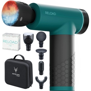 Beurer Antelope by Beurer RELOAD Massage Gun with heat and cold function, muscle massager for trigger points, 5 massage heads, 5 intensity levels up to 3000 RPM, cordless, including storage case. - 10440 (10