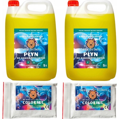 20 litrů tekutiny pro velké mýdlové bubliny 10+10 Tekutina pro mýdlové bubliny