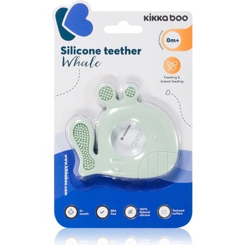 Kikkaboo Silicone Teether Whale гризалка Mint