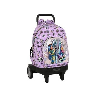 Monster High Училищна чанта с колелца Monster High Best boos Люляк 33 X 45 X 22 cm