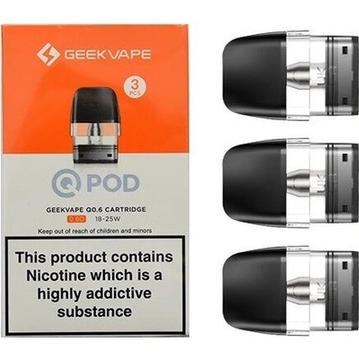 Geekvape Q Pod Replacement Top Fill 2 ml Pack 3 0,6 ohm