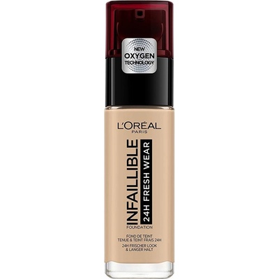 L'Oréal Paris Infallible 24H Fresh Wear Foundation make-up kryje nedokonalosti nestírá se nevysušuje pleť 125 Natural Rose 30 ml