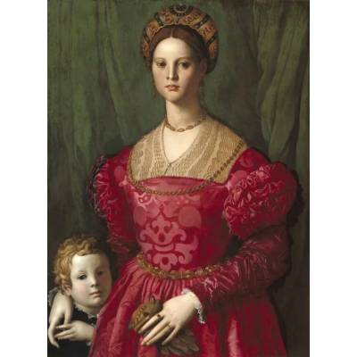 Grafika - Puzzle Agnolo Bronzino: A Young Woman and Her Little Boy - 2 000 piese