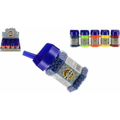 Teddies kuličky do pistole 1200 ks 6mm 6 barev v plastové láhvi 12 ks v boxu