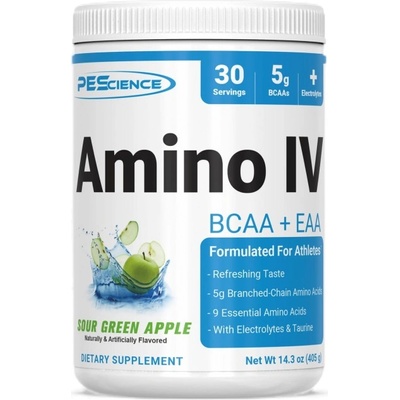 PES Amino IV | BCAA + EAA [390 грама] Зелена ябълка