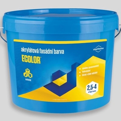 Stachema ECOLOR Akrylová vodou riediteľná fasádna farba Báza A 14 kg