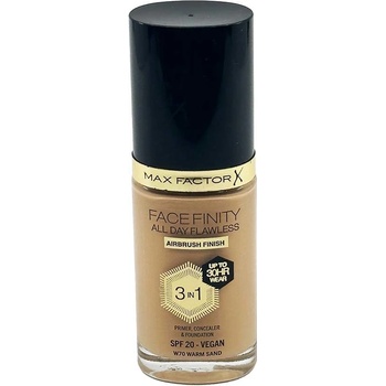 Max Factor Facefinity 3 in 1 tekutý make-up s uv ochranou SPF20 70 Warm Sand 30 ml