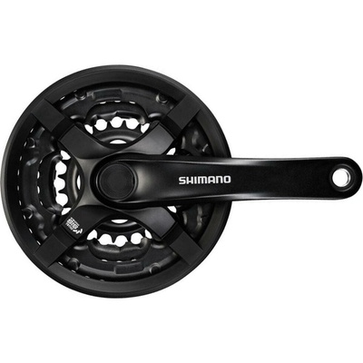 SHIMANO Stred TY501 170mm 42/34/24z. 6/7/8-k. čierny s krytom na štvorhran