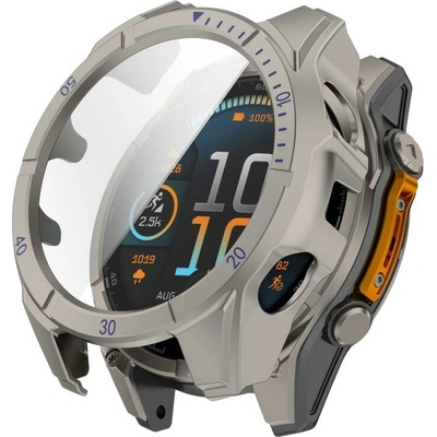 VSETKONAMOBIL 116370 PC FULL COVER Plastový kryt so sklom pre Garmin Tactix 8 Solar 51mm TITANIUM