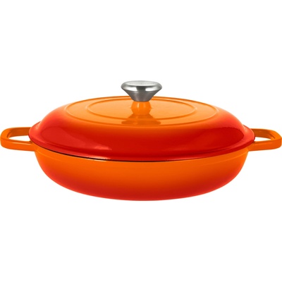 Silvercrest Liatinová servírovacia panvica Premium, 31 cm oranžová 100409626