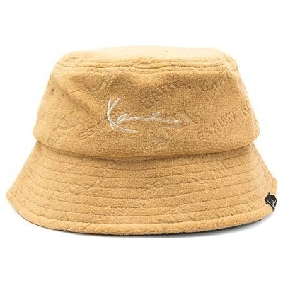 Karl Kani Signature Frottee Bucket Hat sand