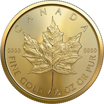 Royal Canadian Mint Zlatá minca Maple Leaf 1/2 oz