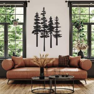 Decono Метална Декорация Pine Trees