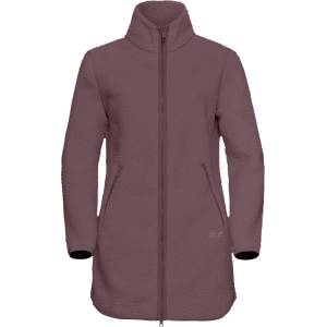 Jack Wolfskin Дамско поларено яке Jack Wolfskin Women's High Curl Coat Fleece jacket - Sheer Plum - размер XXL (105-6295-0516)