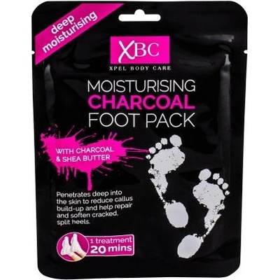 Xpel Body Care Charcoal Foot Pack хидратиращи чорапи с активен въглен