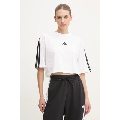 adidas Bavlnené tričko Essentials dámske JD4999 biela