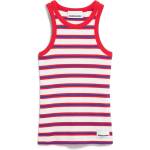 Armedangels Дамски топ ARMEDANGELS Women's Kanitaa Stripes Top - Light Oatmilk / Mars Red / Dynamo Blue - размер XL (916-4509-0715)
