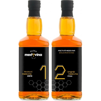 Medovina Elisa dárek k 12. výročí 11% 2 x 0,5 l