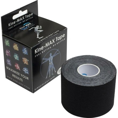 KineMAX Classic kinesiologická tejpovací páska černá 5 cm x 5 m