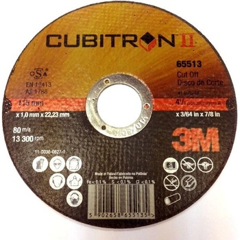 3M Cubitron II Řezací kotoučT41 115 x 1 mm 65513