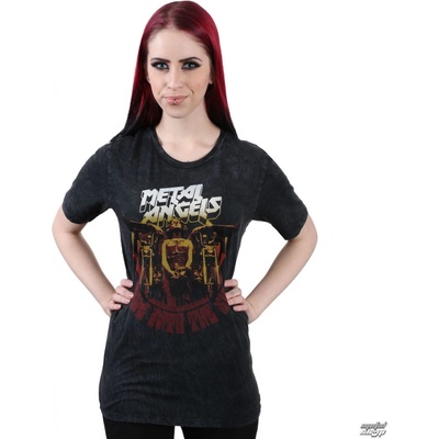 Metal mulisha tričko street ANGELS WASHED Čierna