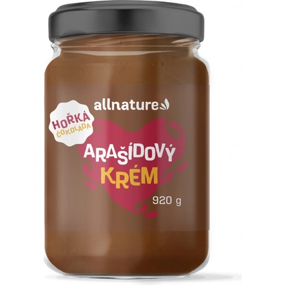 Allnature Arašídový krém s hořkou čokoládou 920 g