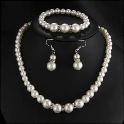 Fashion Jewelry Souprava perly s krystalky OJ076 – Zboží Dáma