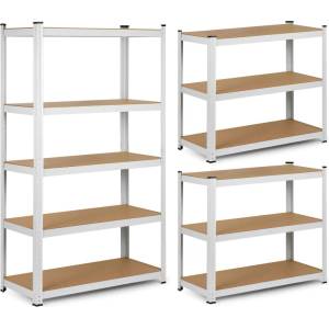 Humberg Метални индустриални стелажи с MDF плоскости 150x75x30cm - товароносимост 625kg (TE4841)
