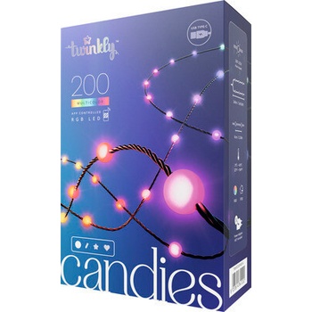Twinkly Candies LED osvětlení pro vánoční stromek TWKP200RGB-G 6 m 200 světýlek