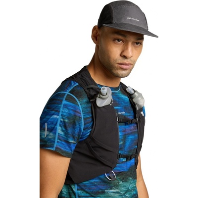 Unisex merino ICEBREAKER Shell+ Cotton Windb 5 Panel Cap Obsidian/Black