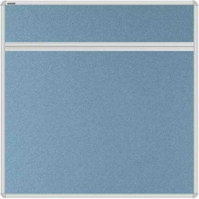 VMS VISION Stolový akustický paraván AKUSTIK ekoTAB oblý roh 80 x 80 cm svetlo modrý