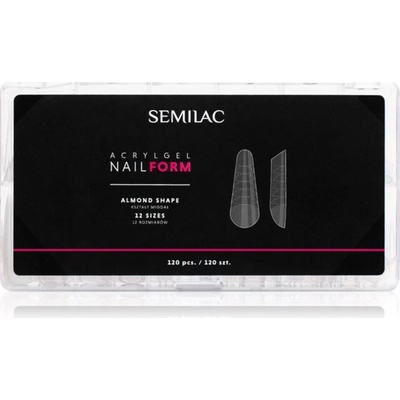 Semilac Accessories Acrylgel Nail Form šablony na nehty Almond 120 ks