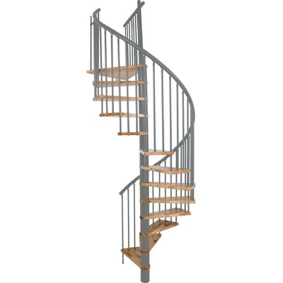Minka Spiral Effect průměr 120cm pro výšku do 309cm, modulové schodiště stavebnicového typu