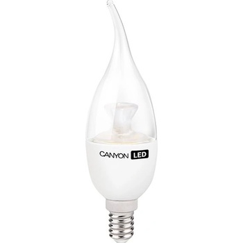 Canyon LED COB žárovka E14 tvar BXS38 průhledná 3.3W 250 lm Teplá bílá 2700K 220-240 150 ° Ra> 80