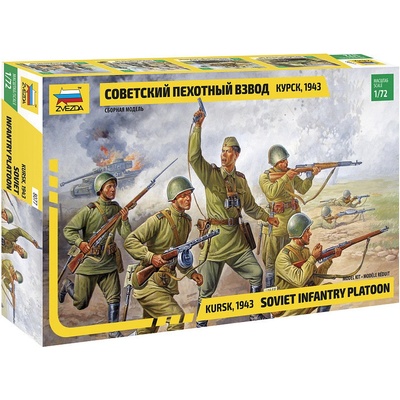 Zvezda Soviet Infantry Platoon Kursk 1943 1:72