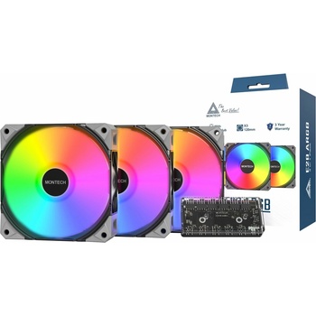 Montech E28 ARGB 3 in 1 Pack Black