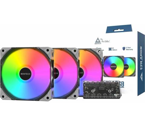 Montech E28 ARGB 3 in 1 Pack Black