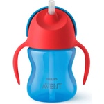 Philips Неразливаща чаша със сламка Philips Avent - 200 ml, за момче (SCF796/01)