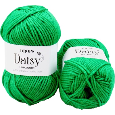 Drops Daisy uni 25 papouščí zelená