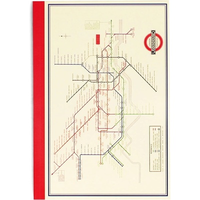 Rex London Тетрадка 60 стр. A5 Heritage Tube Map - Rex London (30442)