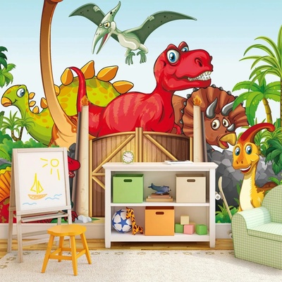 Sablio Tapeta Dinosauři 4, rozmery 336x220 cm